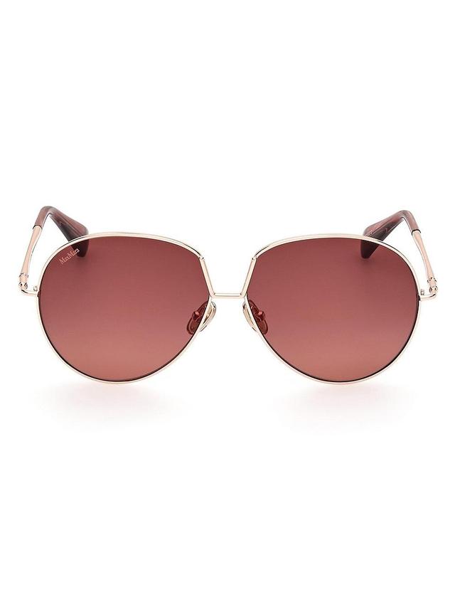 Womens Design8 60MM Aviator Sunglasses Product Image