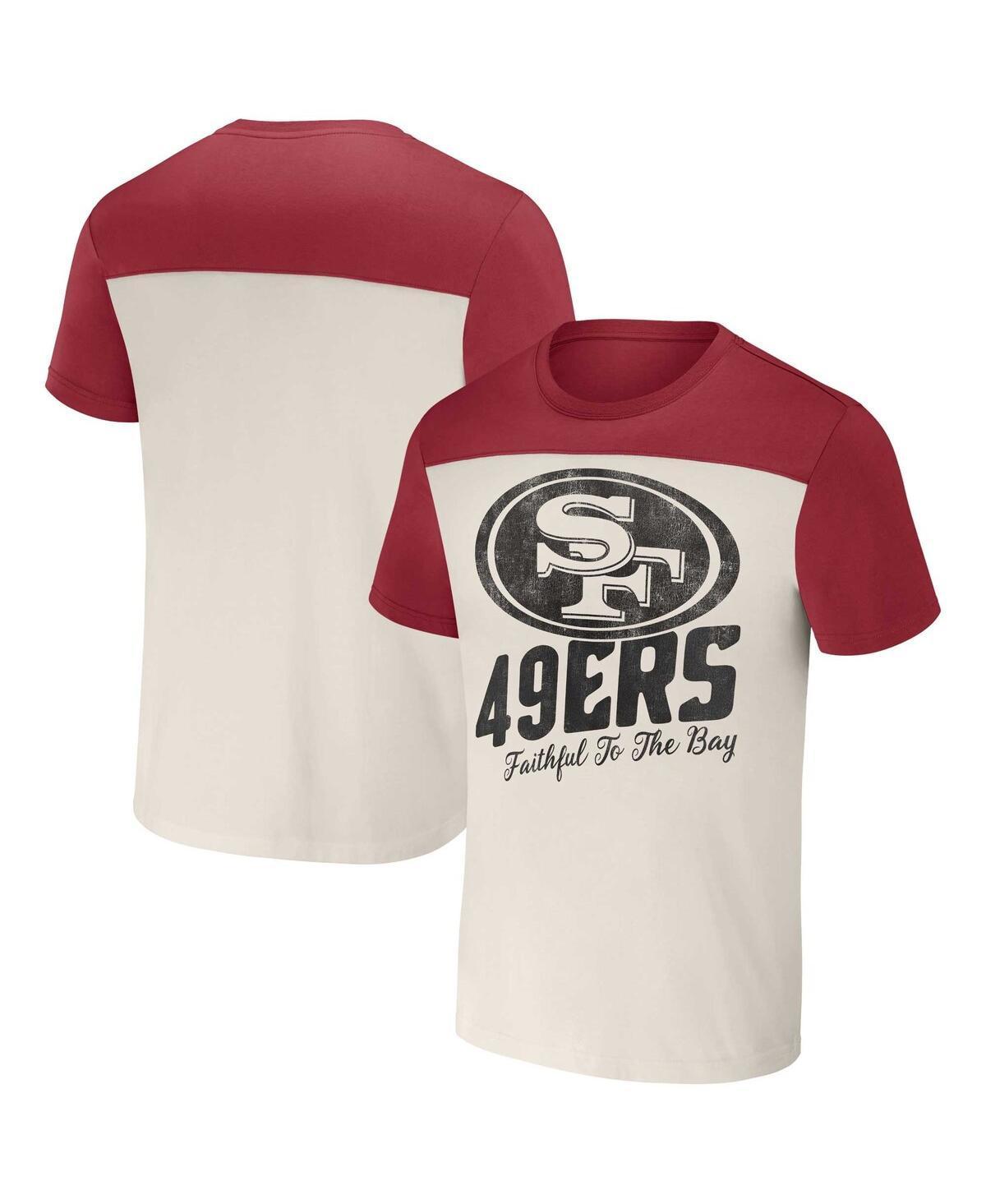 Mens NFL x Darius Rucker Collection by Fanatics Cream San Francisco 49ers Colorblocked T-Shirt Product Image