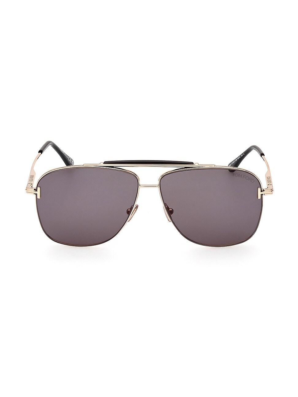 TOM FORD Jaden 60mm Polarized Navigator Sunglasses Product Image