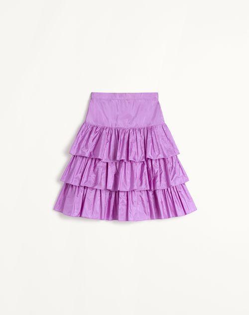 RUFFLED TAFFETA SKIRT Product Image