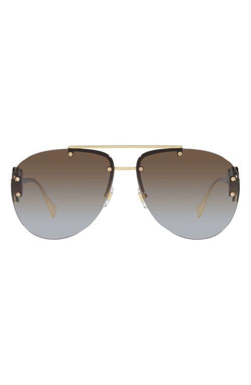 Versace Womens VE2250 63mm Aviator Sunglasses Product Image