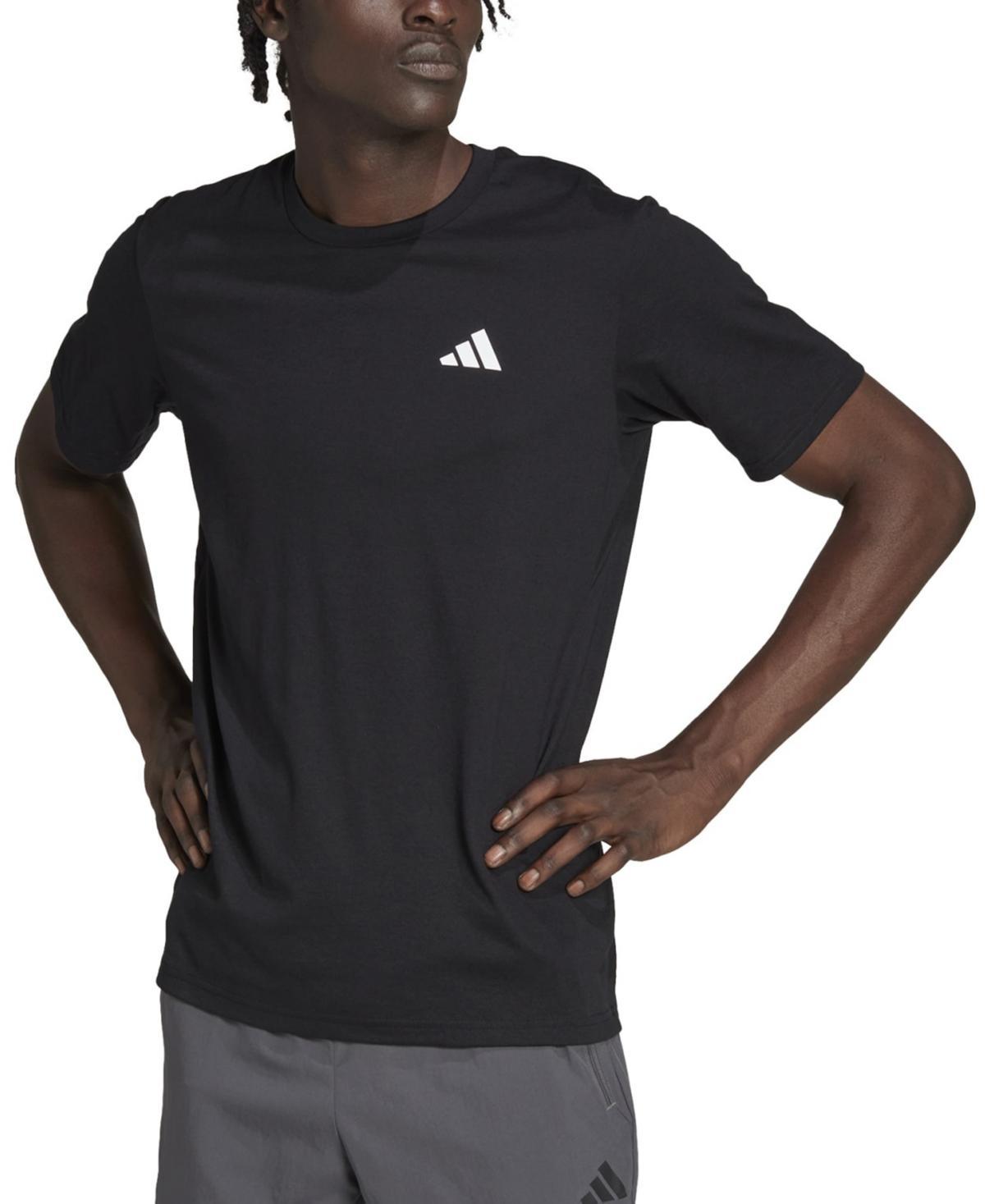 adidas Training Essentials Feel Ready Training Tee Black) Men's Clothing Product Image