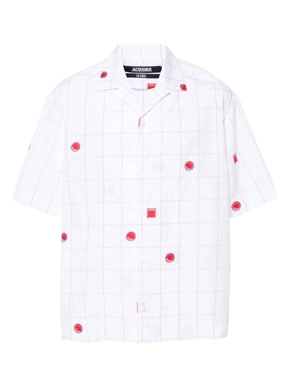 JACQUEMUS La Chemise Jean Shirt In White Product Image