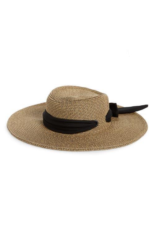 San Diego Hat Straw Gondolier Hat with Scarf Bow product image