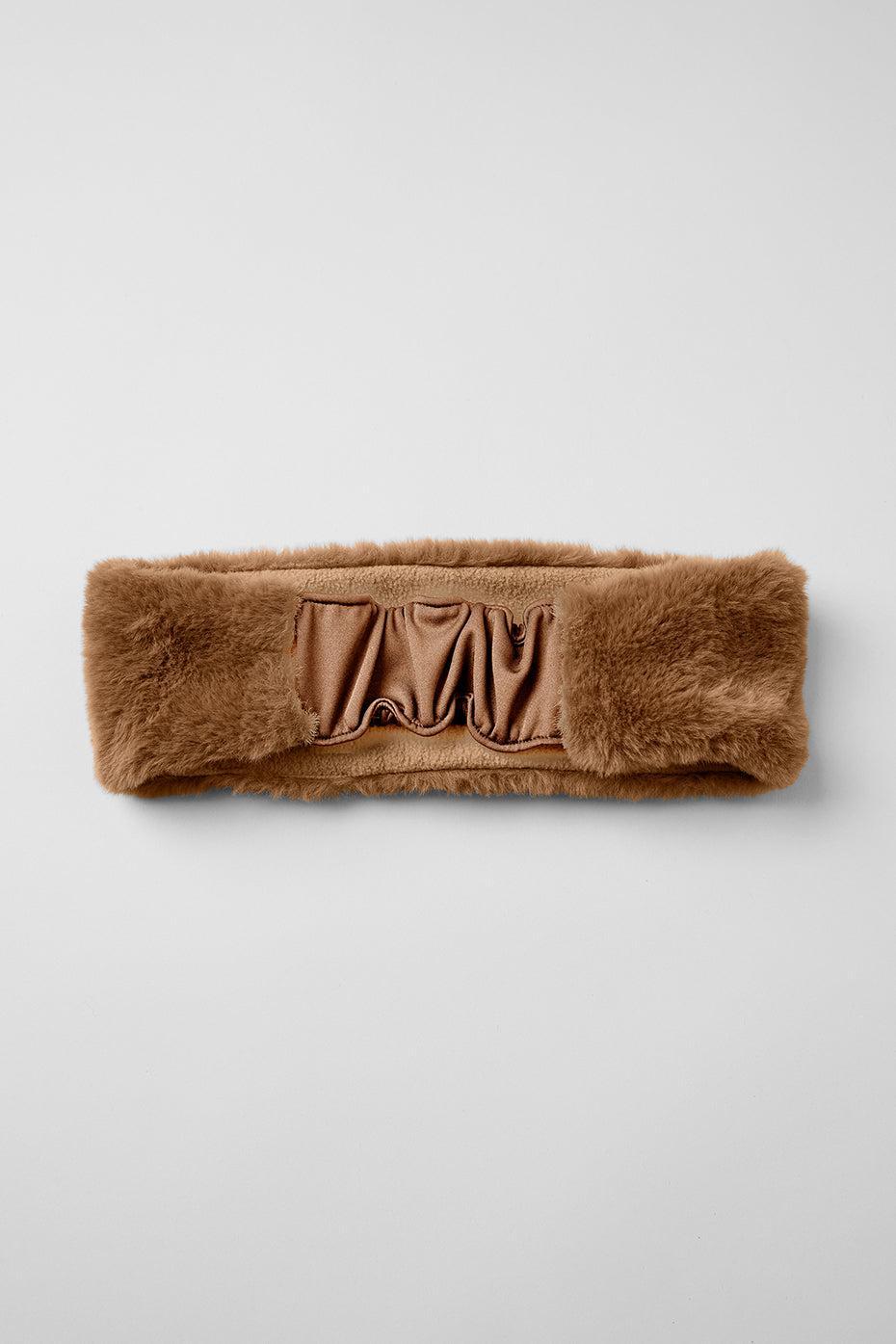 Faux Fur Ear Warmers - Toasted Almond Female Product Image