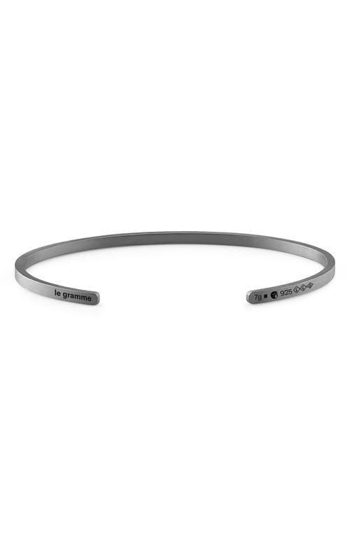 le gramme Mens 7G Sterling Silver Cuff Bracelet Product Image