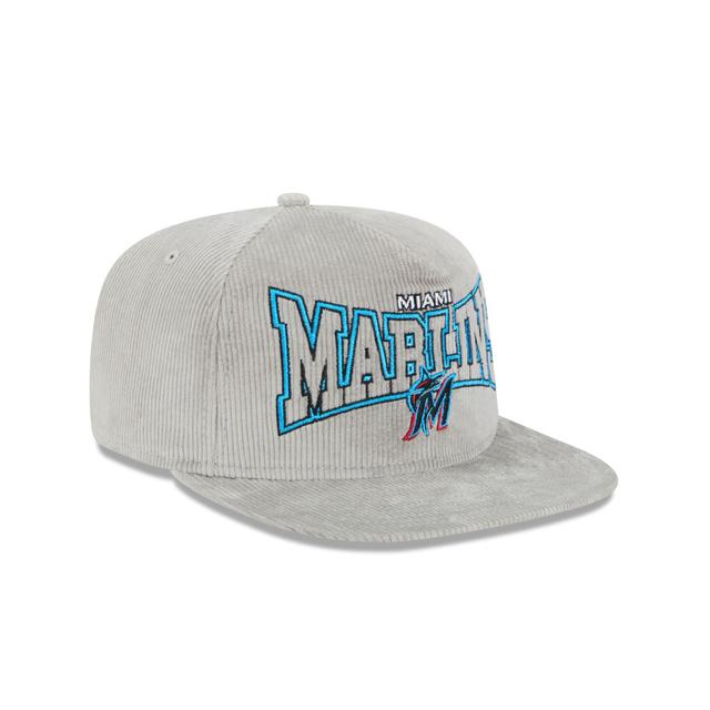 Miami Marlins Gray Cord Golfer Hat Male Product Image