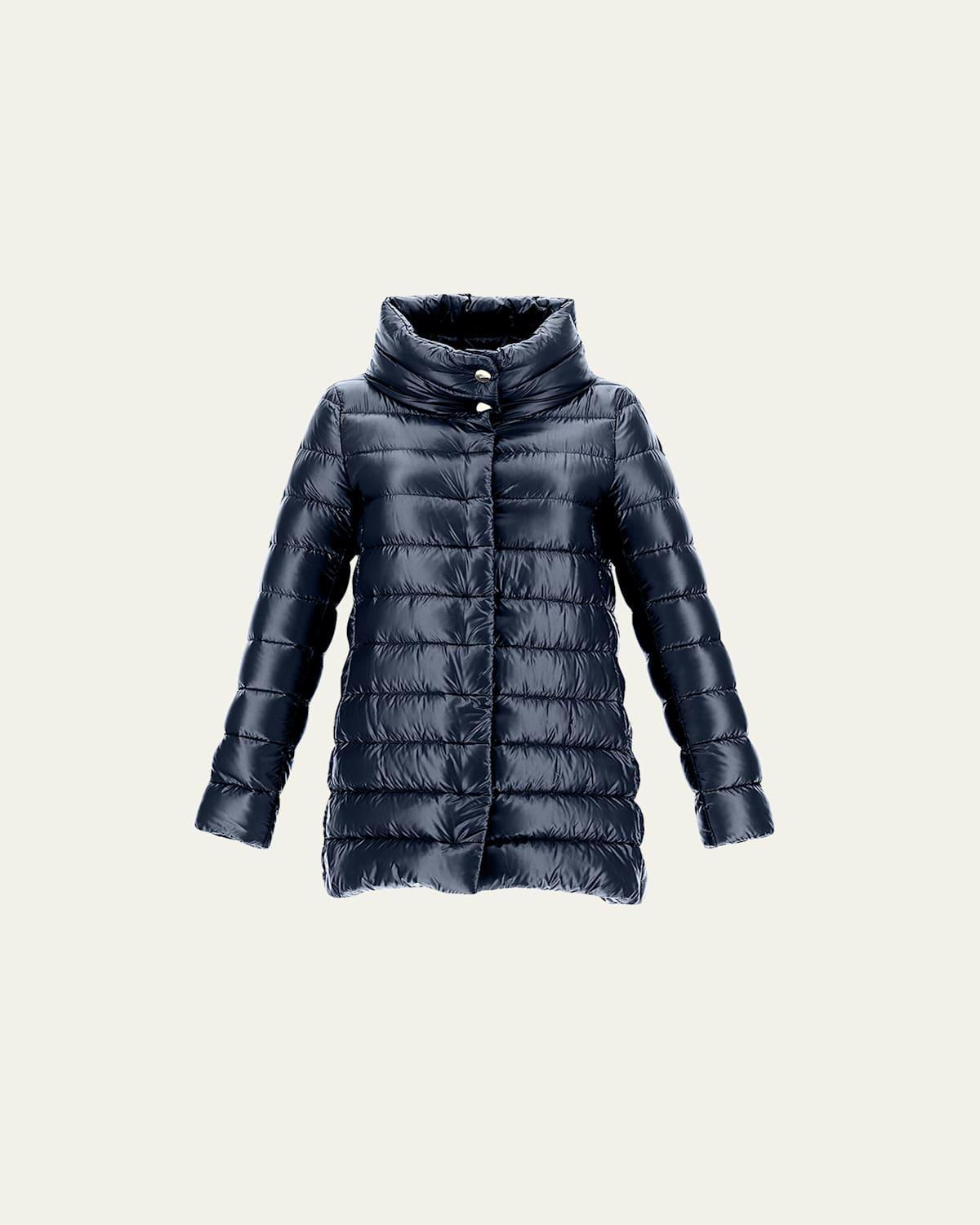 Womens Classic Funnelneck Puffer Jacket Product Image