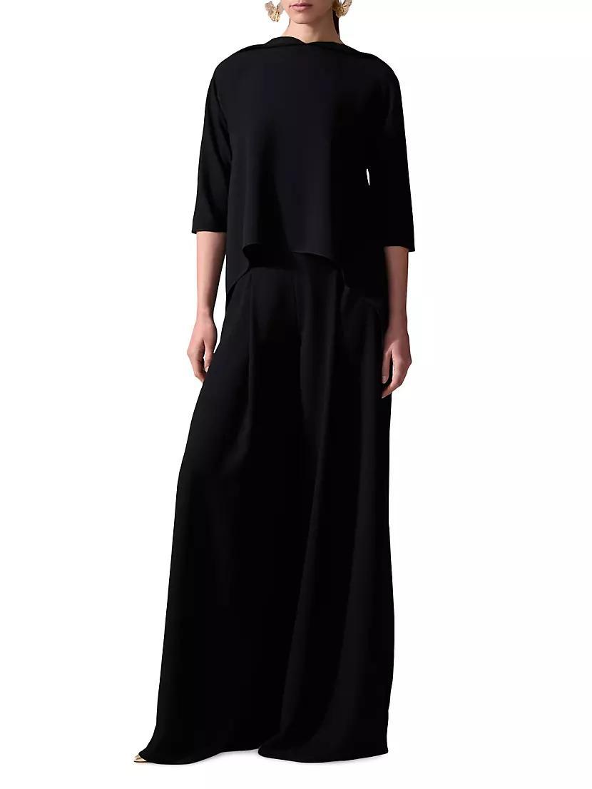 Cape Georgette Asymmetric Top Product Image