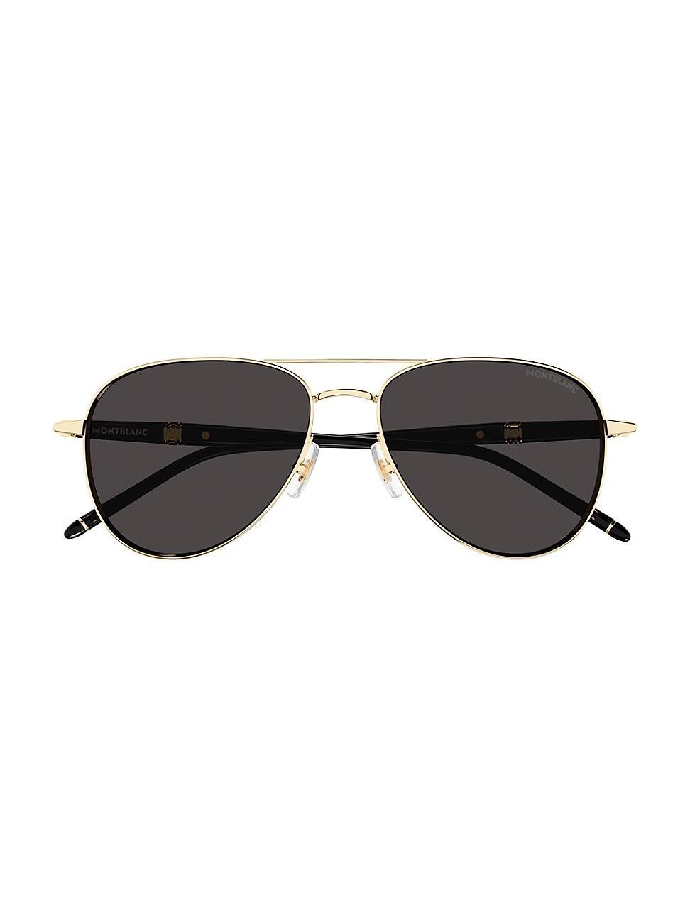 Mens Diplomat 57MM Pilot Sunglasses Product Image