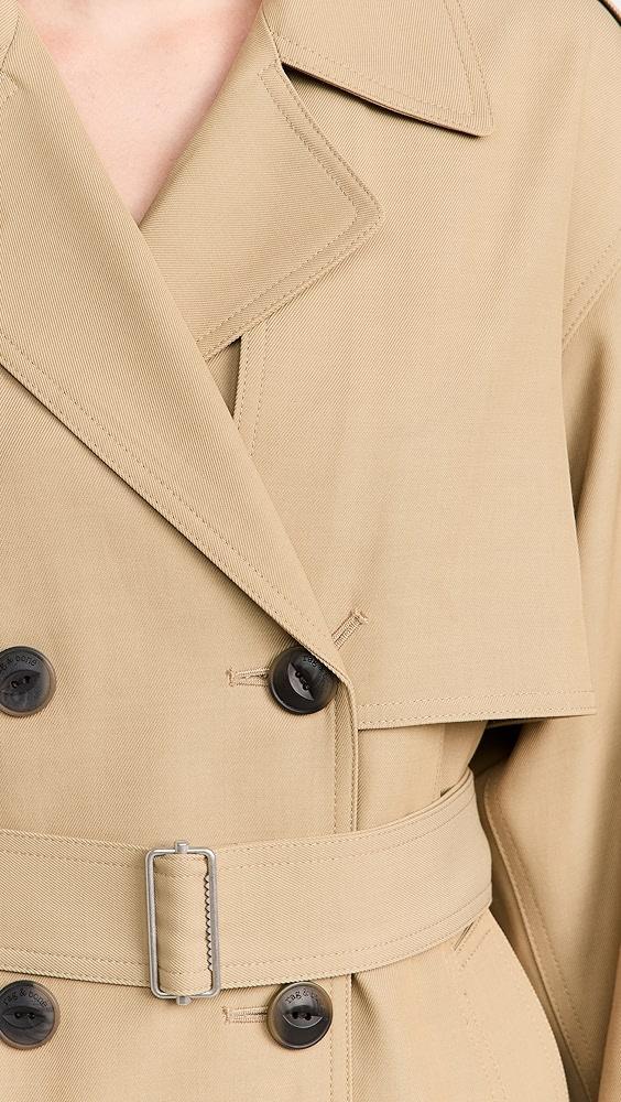 rag & bone Beverly Cropped Trench | Shopbop Product Image