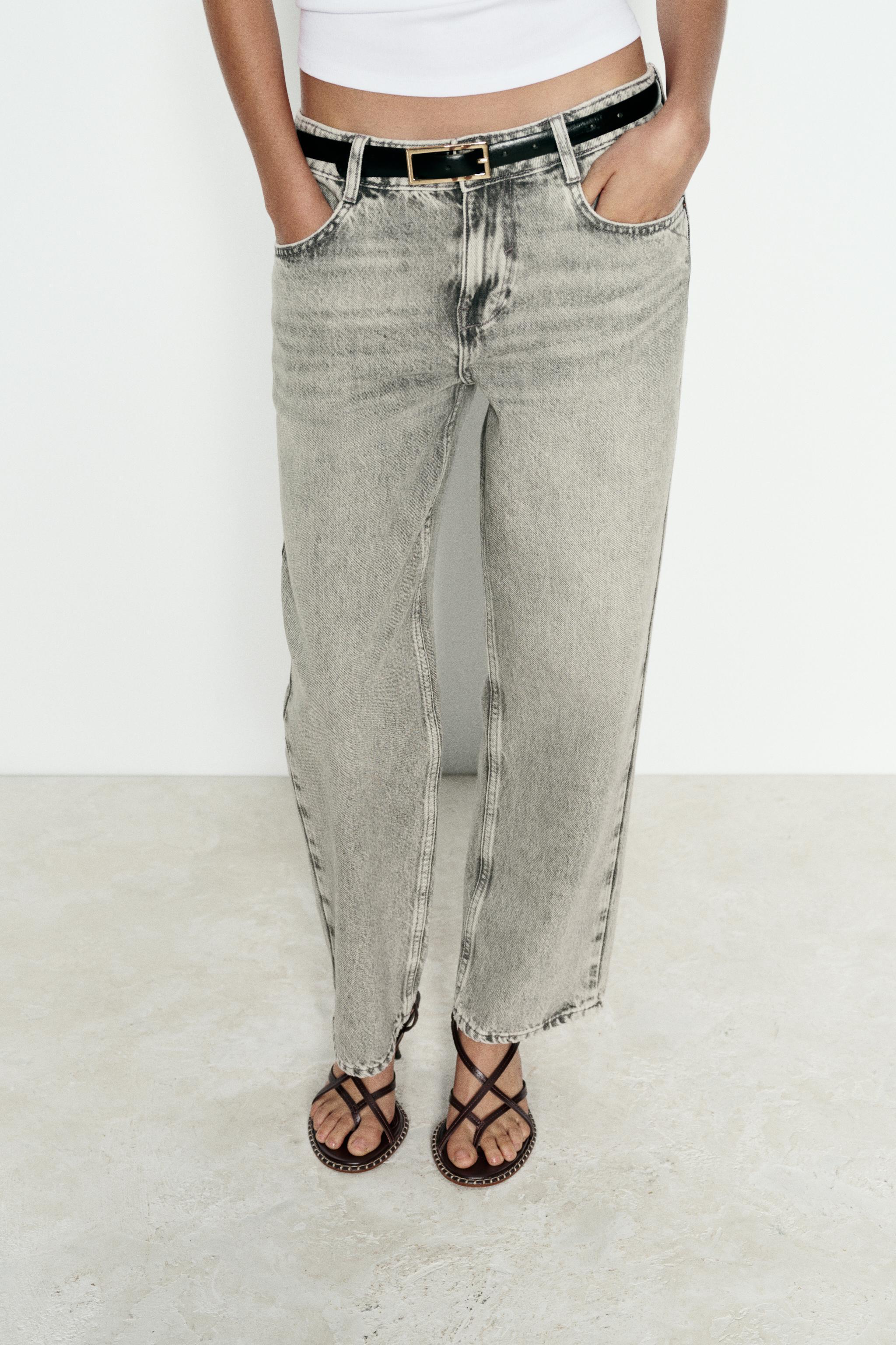 Z1975 HIGH WAIST CROPPED STRAIGHT JEANS Product Image