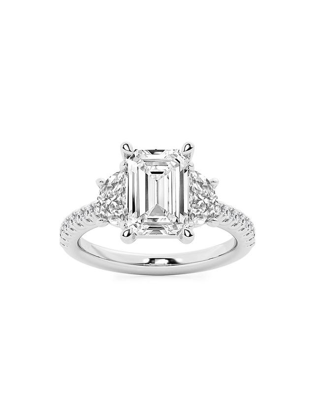 Womens 14K White Gold & Emerald-Cut Lab-Grown Diamond Ring/2.75-7.00 TCW Product Image