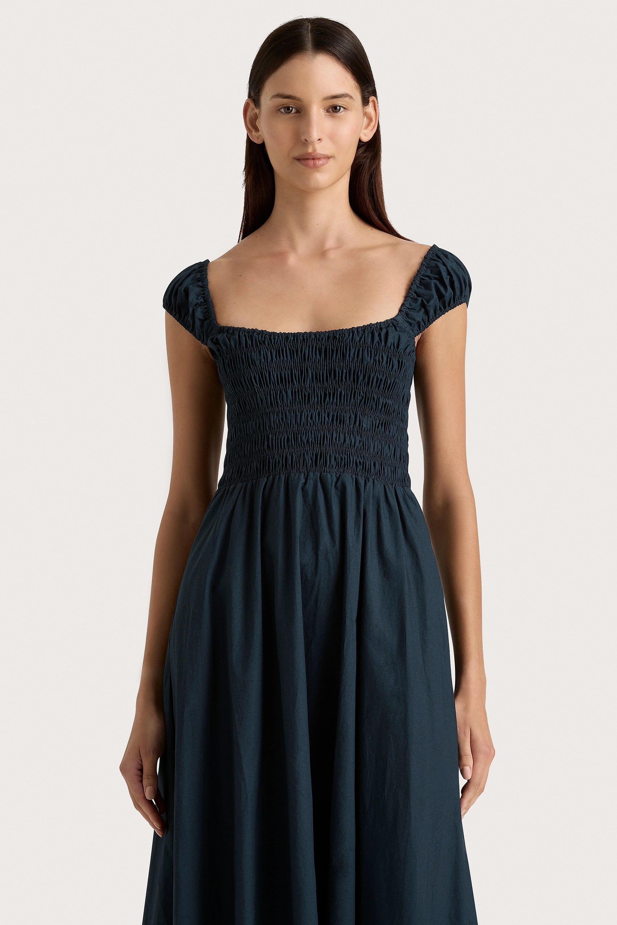 Lene Midi Dress Navy Product Image