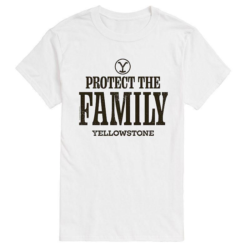 Big & Tall Yellowstone We Are Family Tee, Mens White Product Image