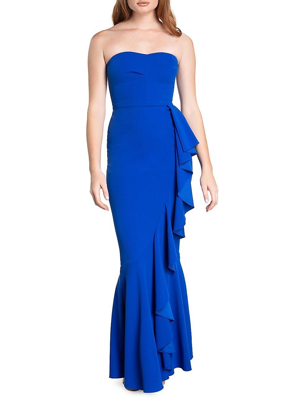 Dress the Population Paris Ruffle Strapless Mermaid Gown Product Image