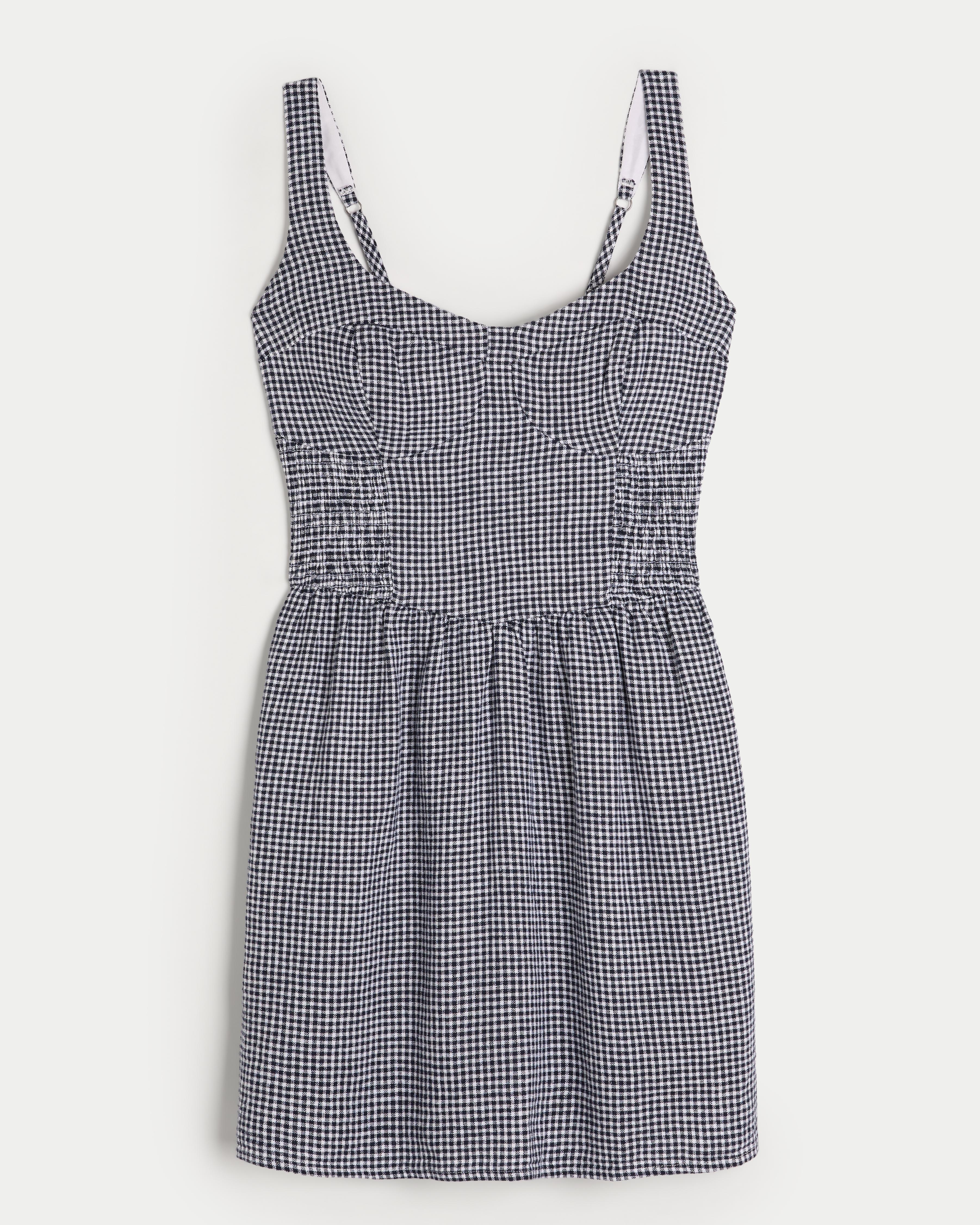 Linen-Blend Mini Skort Dress Product Image