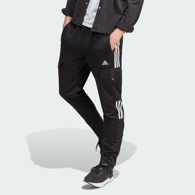 adidas Tiro Cargo Pants (Black/White) Men's Clothing Product Image