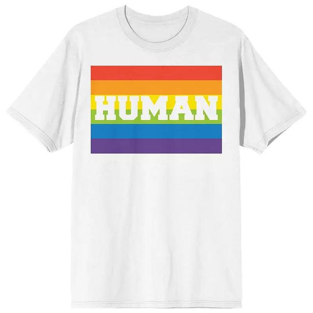 Mens Pride Flag Human Tee Product Image