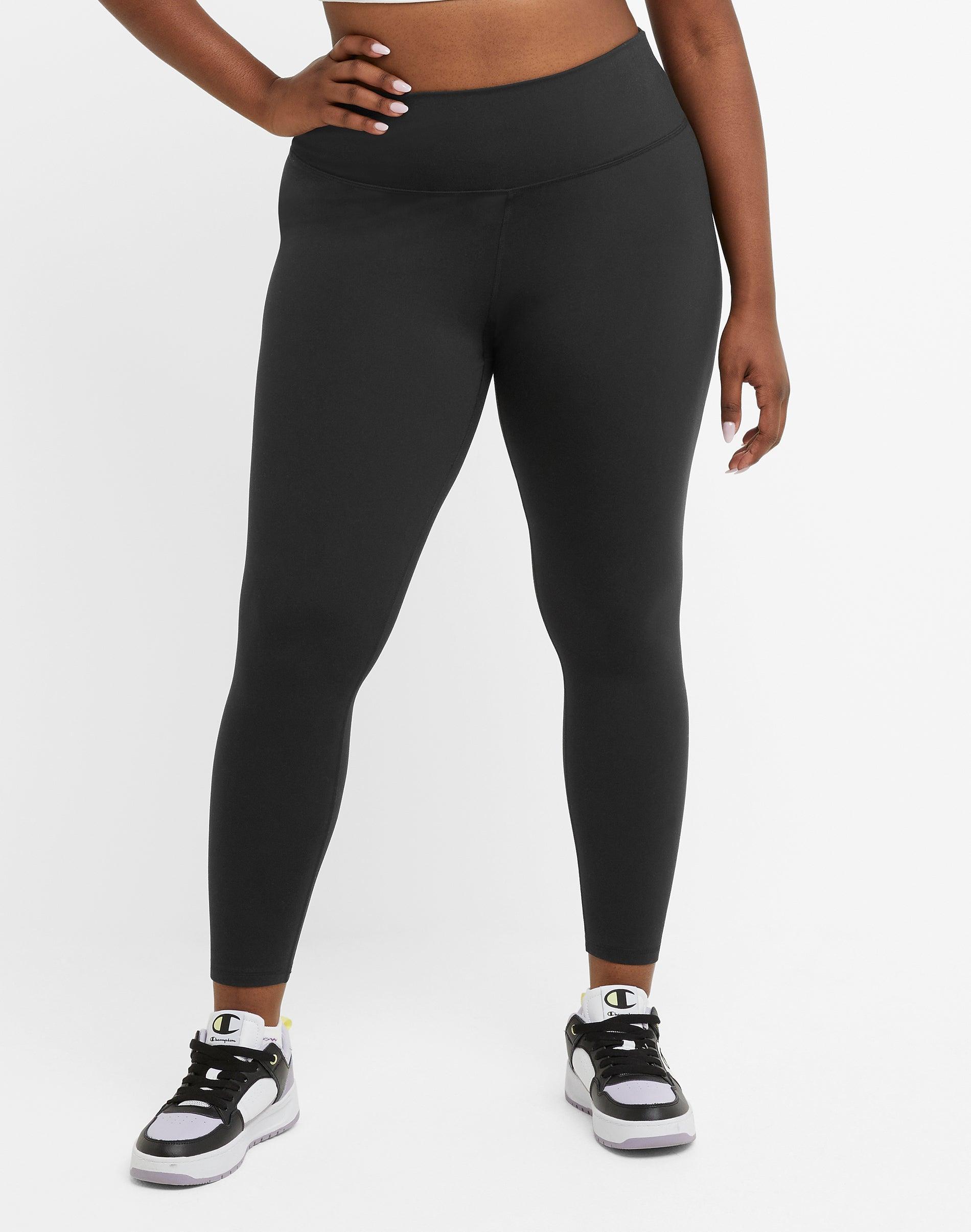 Womens Champion Soft Touch 7/8 Leggings, 25 (Plus Size) Black 1X Product Image