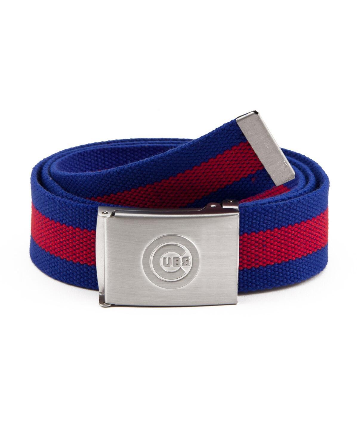 Mens Chicago Cubs Fabric Belt Product Image