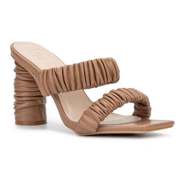 New York & Company Faina Womens Ruched Heel Dress Sandals Product Image