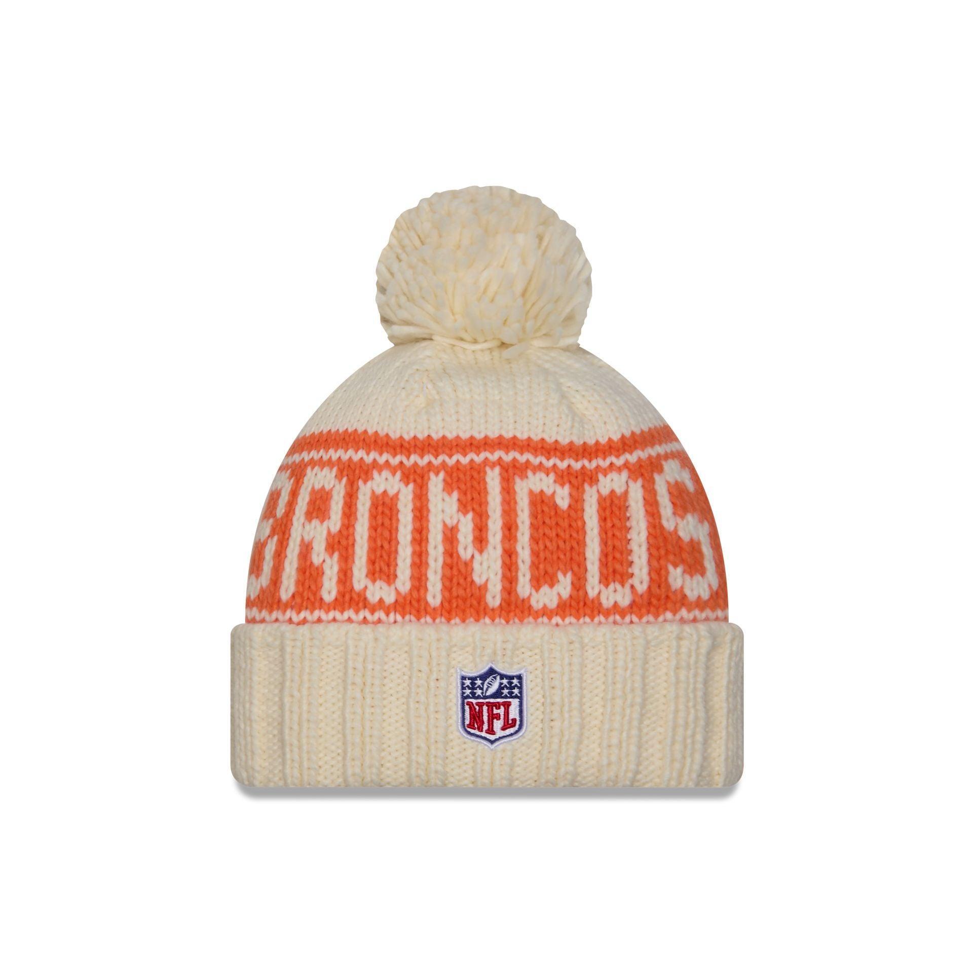 Denver Broncos 2024 Cold Weather Chrome Pom Knit Hat Female Product Image