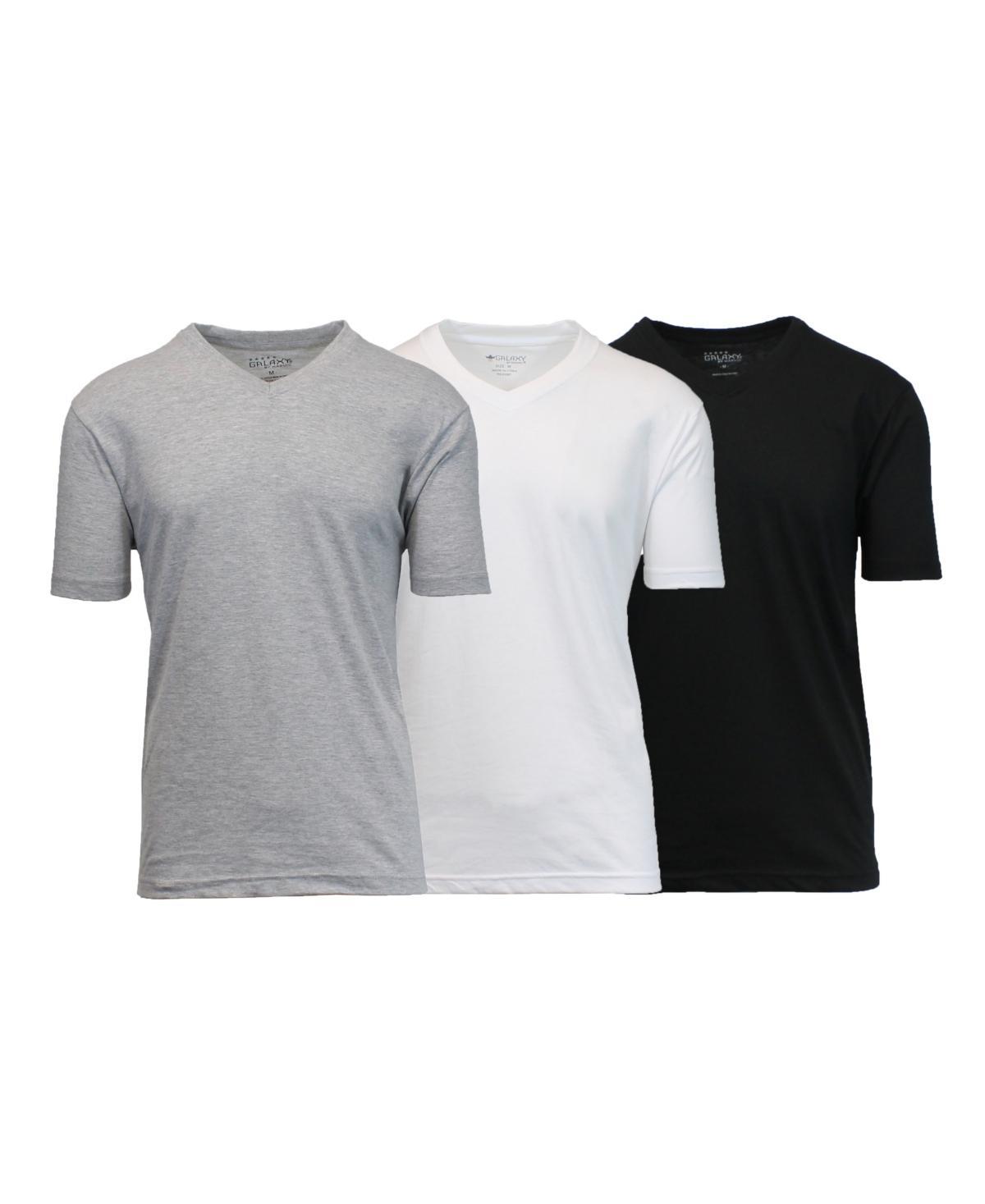 Galaxy By Harvic Mens Short Sleeve V-Neck T-shirt, Pack of 3 Product Image