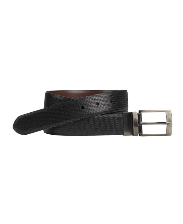 Johnston & Murphy Reversible Dress Belt (Black/Mahogany) Men's Belts Product Image