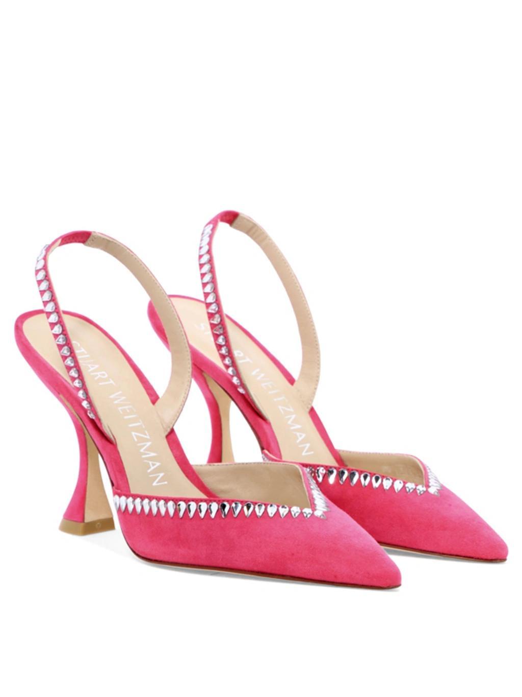 Gemcut Xcurve Slingback Pumps In Pink Product Image