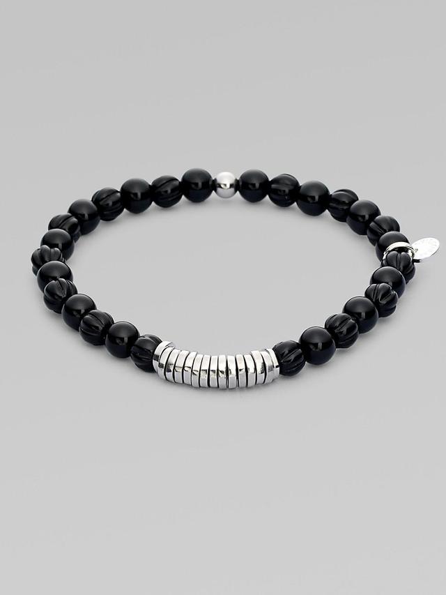 Mens Silver Discs Bracelet Product Image