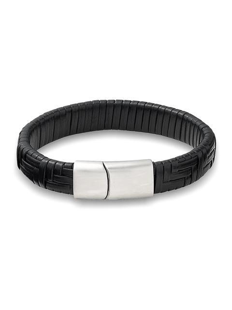 Leather Bracelet - Black Product Image