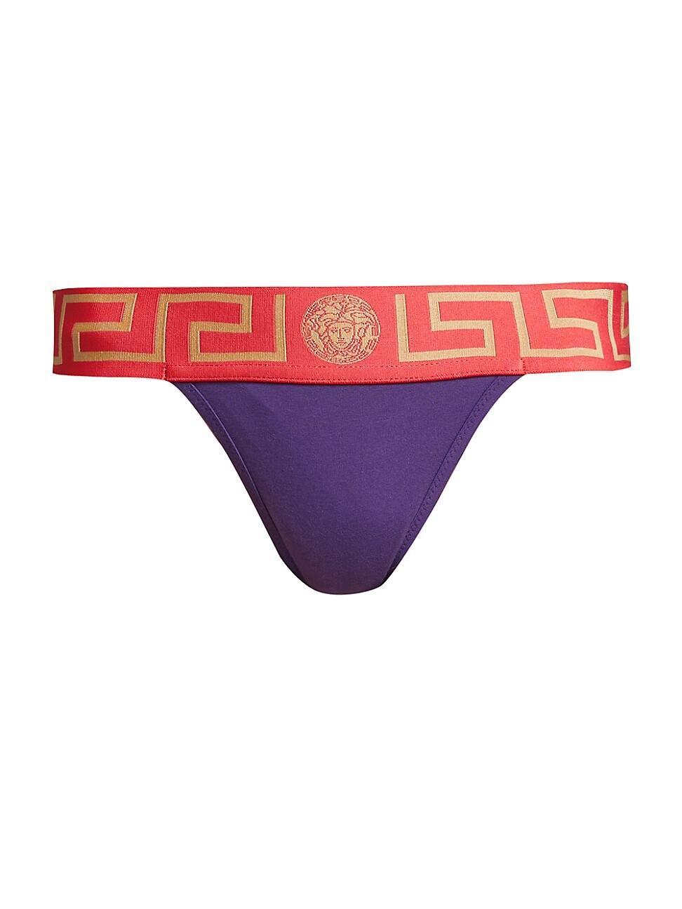 Womens Greca Border Thong Product Image