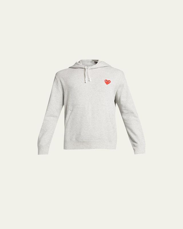 Mens Small Heart Pullover Hoodie Product Image