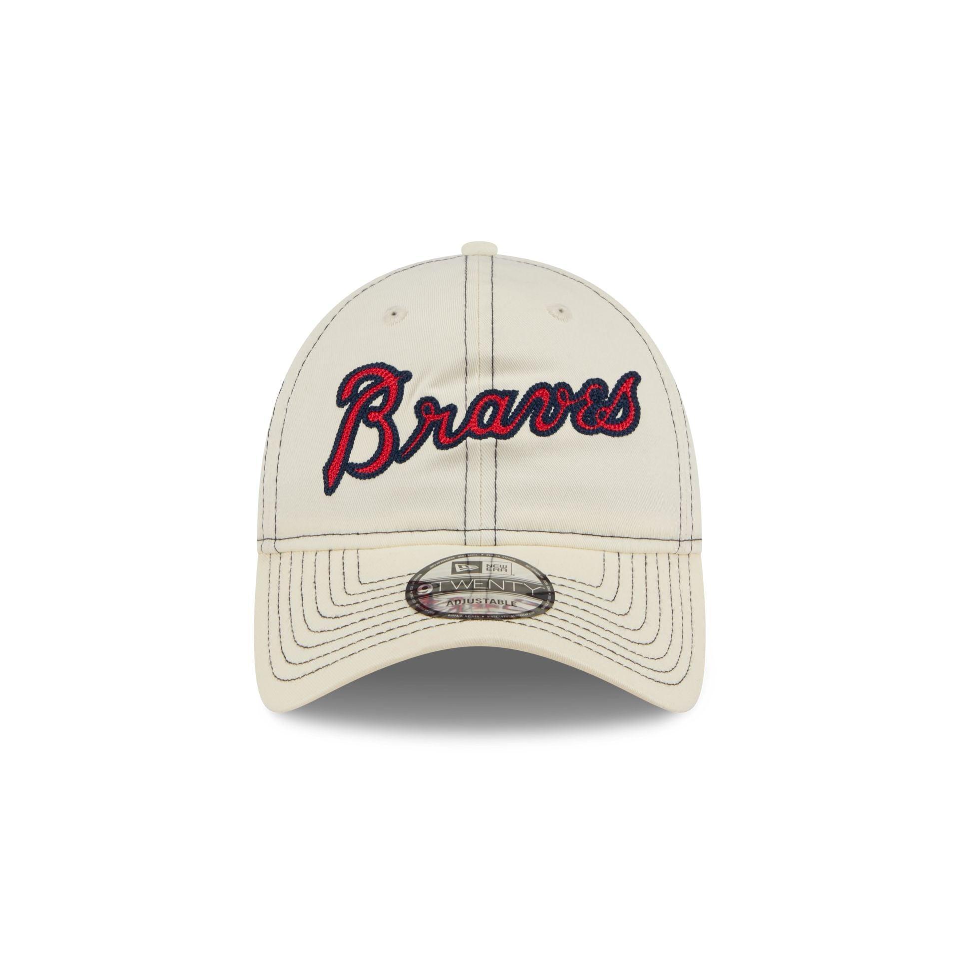 Atlanta Braves Team Stitch 9TWENTY Adjustable Hat Male Product Image