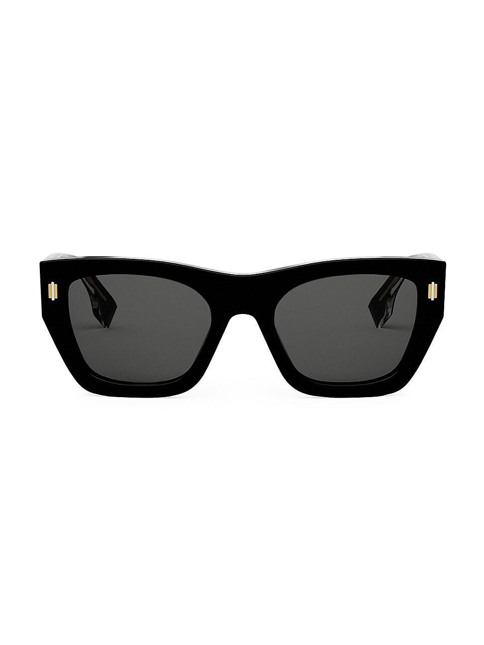 Mens Fendi Roma 53MM Rectangular Sunglasses Product Image