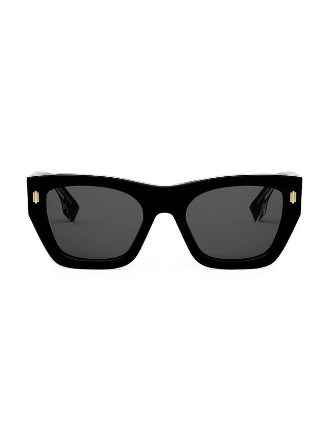 Mens Fendi Roma 53MM Rectangular Sunglasses Product Image