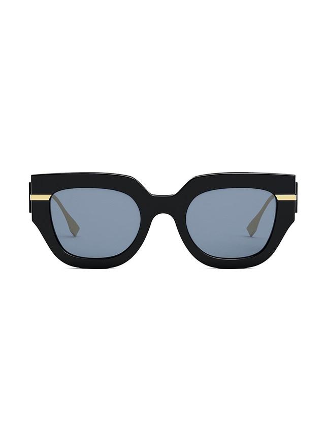 Mens Tonal Logo Acetate Square Sunglasses Product Image