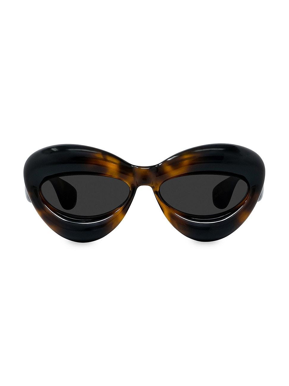 Mens 55MM Inflated Cat-Eye Sunglasses Product Image