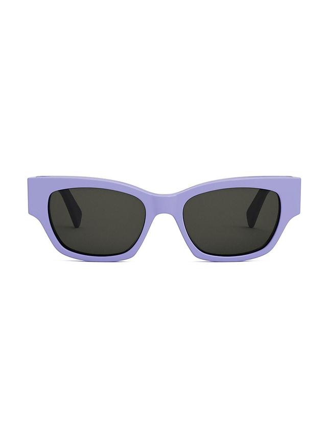 Mens 58MM Rectangular Sunglasses Product Image