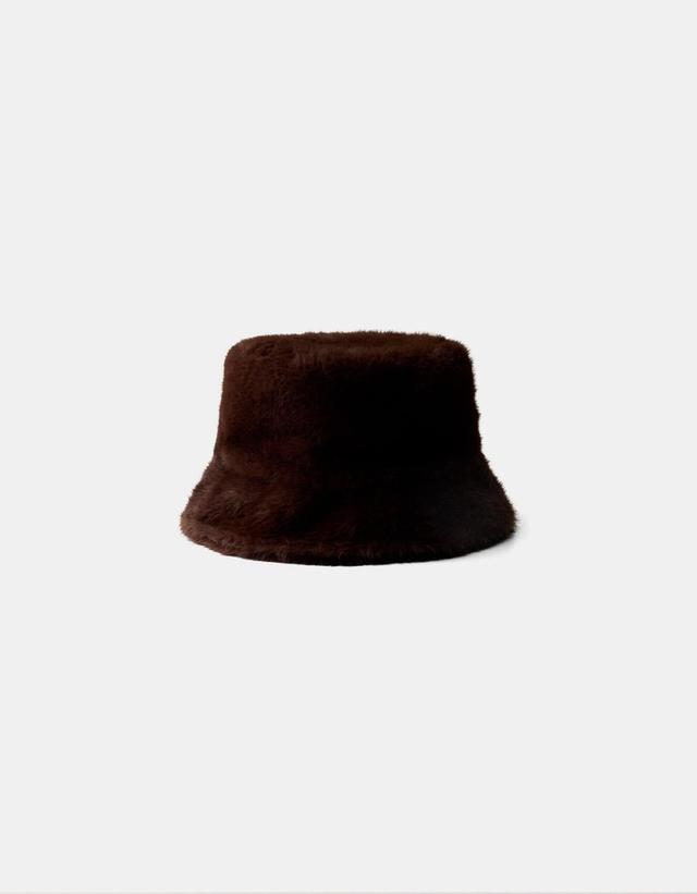 Faux fur bucket hat Product Image