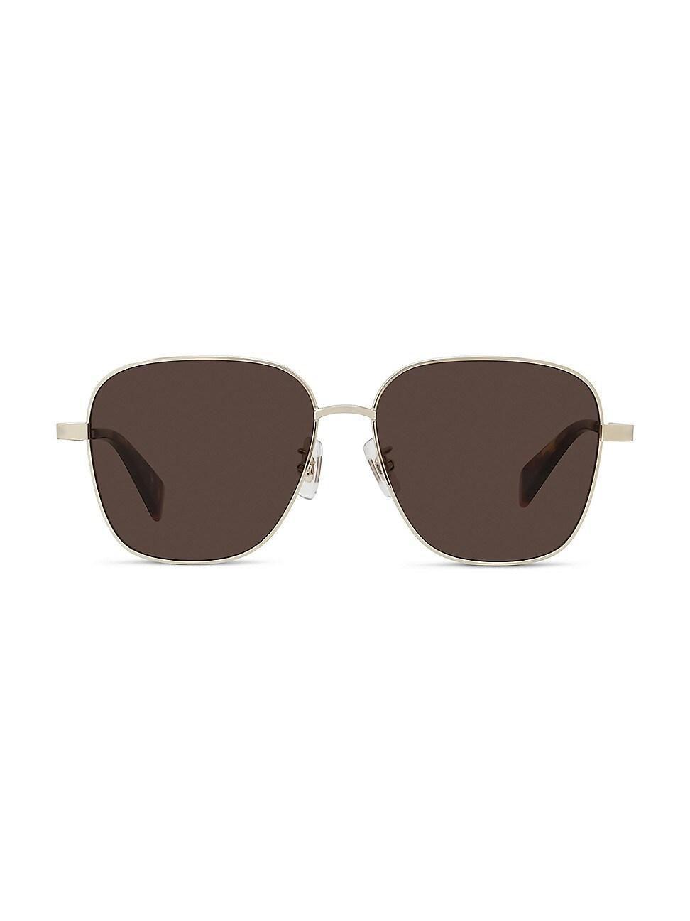 Mens 56MM Round Metal Sunglasses Product Image