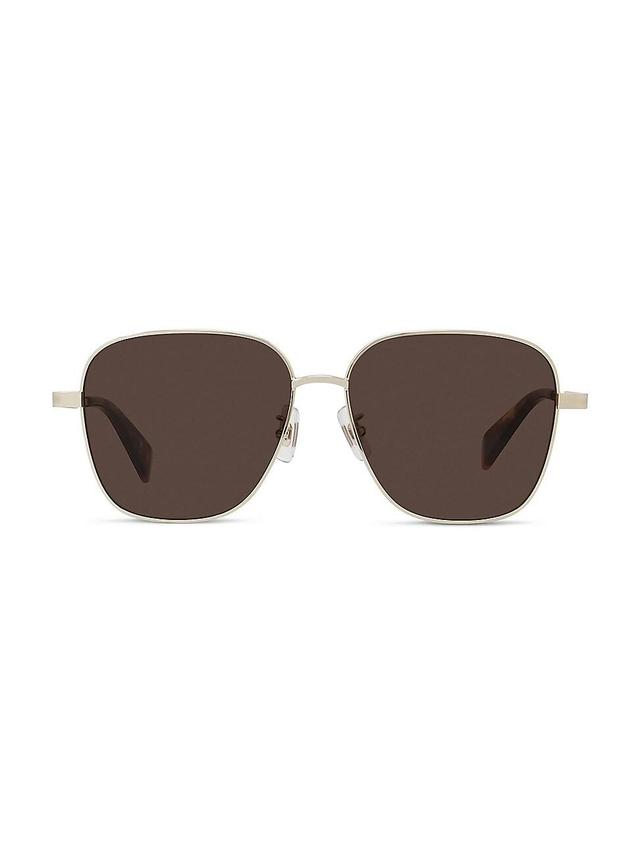 Mens 56MM Round Metal Sunglasses Product Image