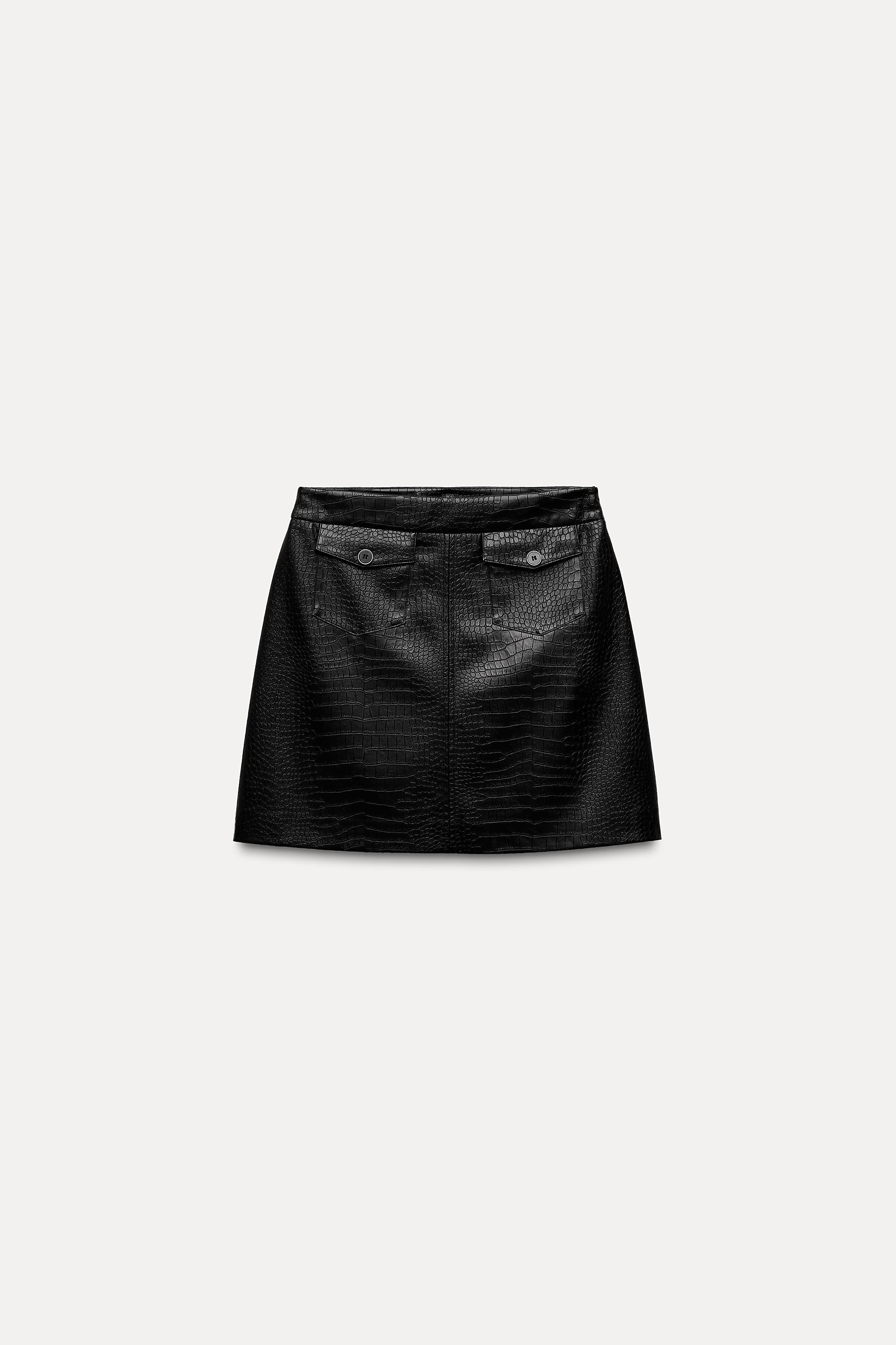 FAUX LEATHER MINI SKIRT Product Image