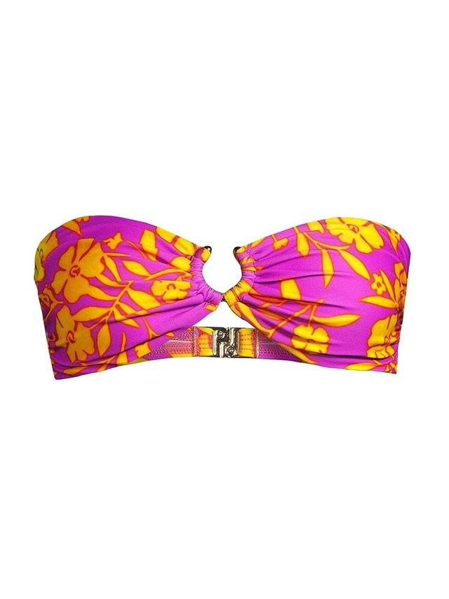 Womens Resort Marigold Bandeau Bikini Top Product Image