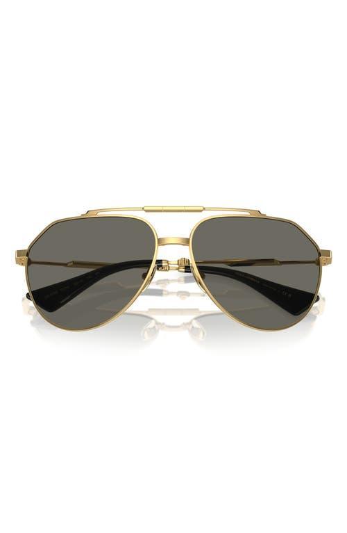 Dolce&gabbana 60mm Pilot Sunglasses In Grey Product Image