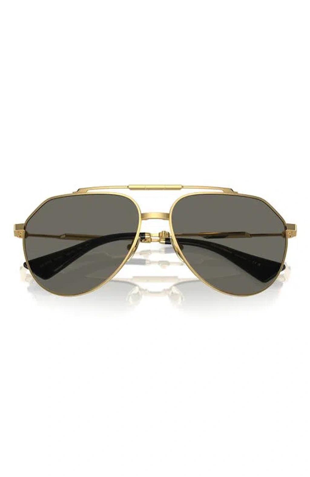 Dolce&gabbana 60mm Pilot Sunglasses In Grey Product Image