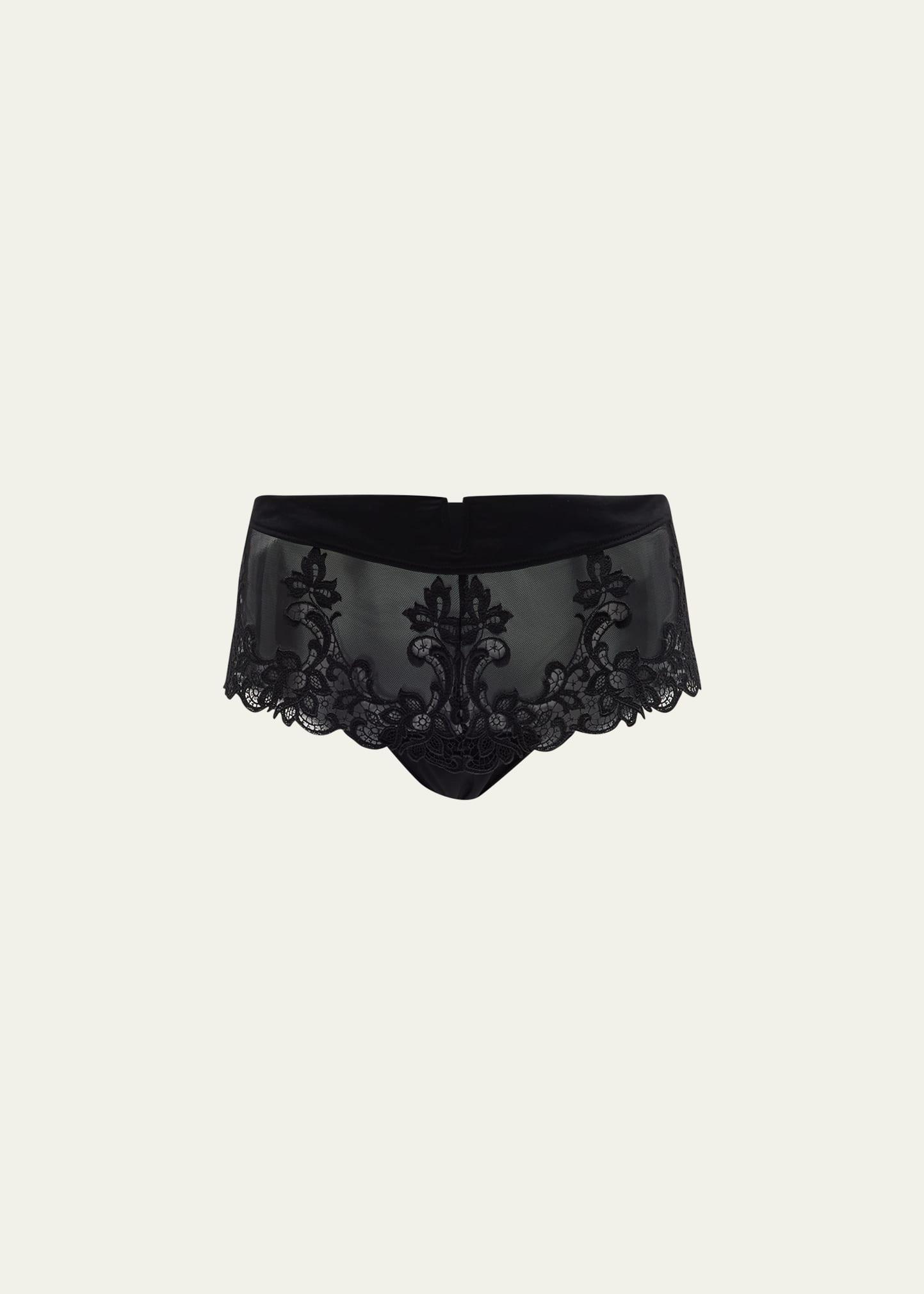 Womens Saga Floral Lace Boyshorts Product Image