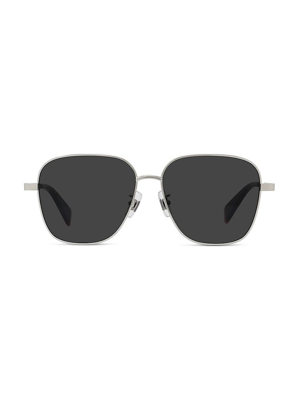 Mens 56MM Round Metal Sunglasses Product Image