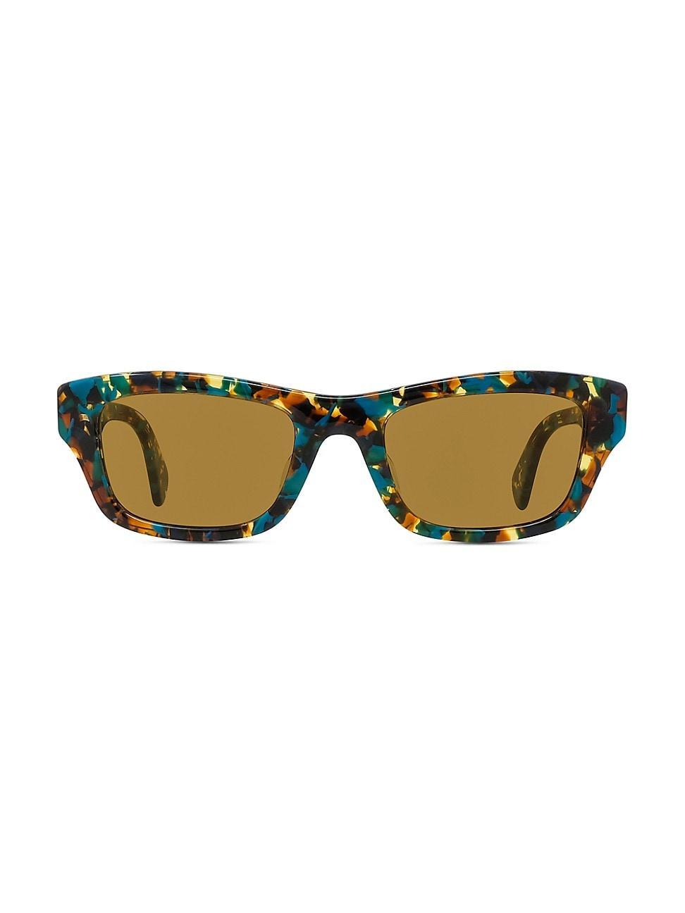 Mens Havana 56MM Plastic Sunglasses Product Image